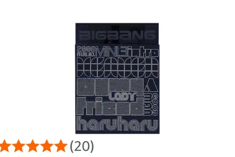 Okładka albumu BIGBANG z 2008 roku, z tytułami utworów jak "Lady", "Haru Haru".