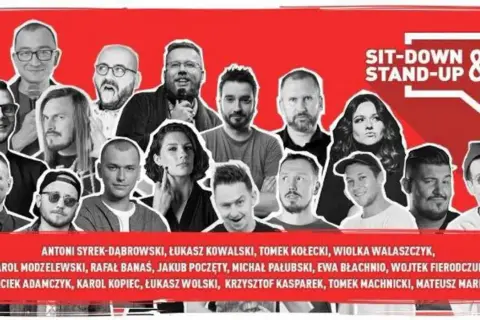 Grupa komików z polskiego english stand up, gotowa rozbawić publiczność.